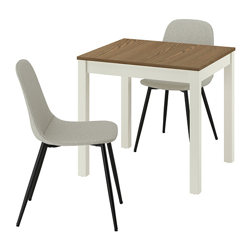 NORDMANSSKÄR/ÅLHULT table and 2 chairs