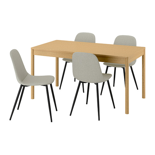 NORDMANSSKÄR/TONSTAD table and 4 chairs