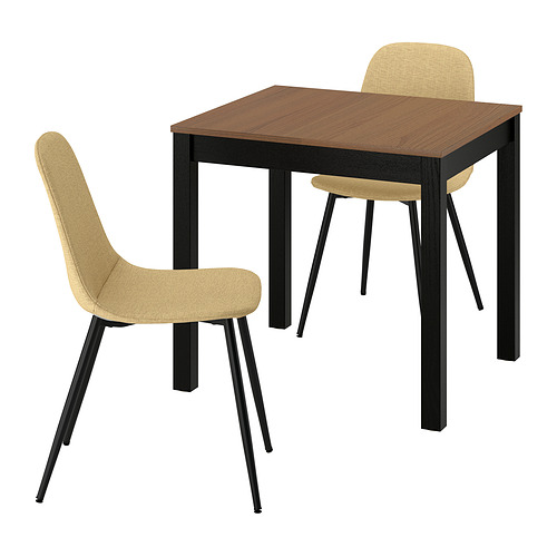 NORDMANSSKÄR/ÅLHULT table and 2 chairs