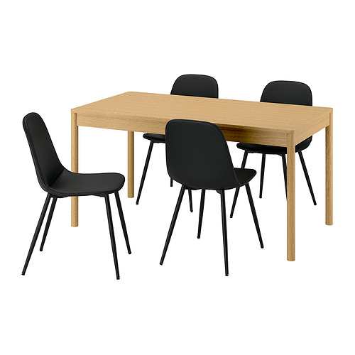NORDMANSSKÄR/TONSTAD table and 4 chairs
