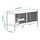 MACKAPÄR - storage bench with sliding doors, white, 100x37 cm | IKEA Indonesia - PE896637_S1