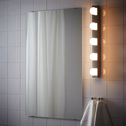 LEDSJÖ - Lampu dinding LED, baja tahan karat