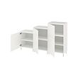 PLATSA - Cabinet, white/Fonnes white, 180x42x113 cm