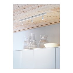 BÄVE - LED ceiling track, 3-spots, white