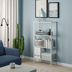 BAGGEBO - Shelving unit, metal/white, 60x25x116 cm