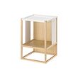 GILLERSBERG - Bedside table, bamboo/white, 39x39x56 cm