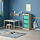 TROFAST - storage combination with boxes, light white stained pine/turquoise, 44x30x91 cm | IKEA Indonesia - PE815412_S1