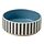 UTSÅDD - mangkuk hewan peliharaan, pola garis-garis hitam-biru/abu-abu biru, 11 cm | IKEA Indonesia - PE931962_S1