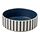 UTSÅDD - mangkuk hewan peliharaan, pola garis-garis hitam-biru/biru tua, 15 cm | IKEA Indonesia - PE931963_S1