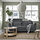 SLATORP - 2-seat sofa, Hakebo dark grey | IKEA Indonesia - PE961844_S1