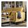 SLATORP - 4-seat sofa with chaise longue, Hakebo yellow-brown | IKEA Indonesia - PE961867_S1