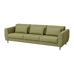 SLATORP - Sofa 3 dudukan, Vissle kuning-hijau