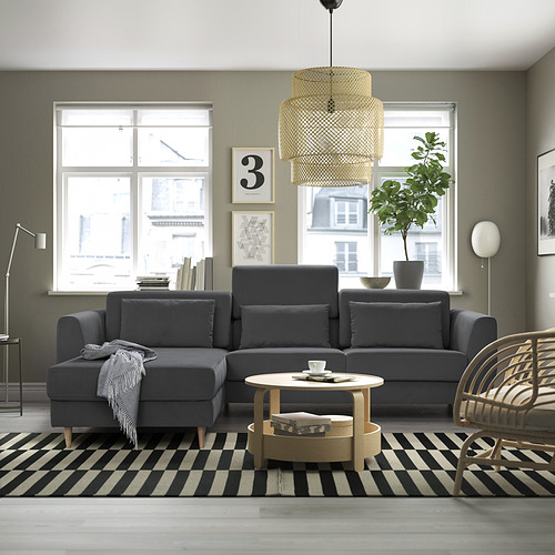 SLATORP sofa 3 dudukan dengan chaise longue