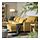 SLATORP - 4-seat sofa with chaise longue, Hakebo yellow-brown | IKEA Indonesia - PE961877_S1