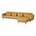 SLATORP - 4-seat sofa with chaise longue, Hakebo yellow-brown | IKEA Indonesia - PE961878_S1