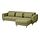 SLATORP - 3-seat sofa with chaise longue, Vissle yellow-green | IKEA Indonesia - PE961882_S1