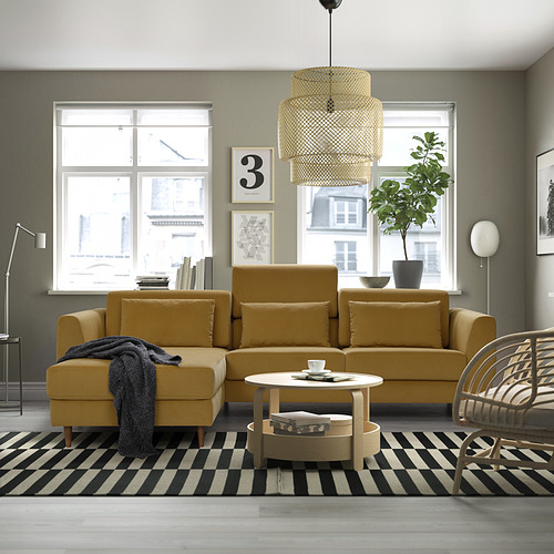 SLATORP sofa 3 dudukan dengan chaise longue