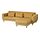 SLATORP - 3-seat sofa with chaise longue, Hakebo yellow-brown | IKEA Indonesia - PE961890_S1
