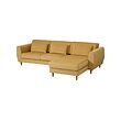 SLATORP - Sofa 3 dudukan dengan chaise longue, Hakebo kuning-cokelat
