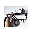 PORTIS - Hat rack, black, 90 cm