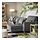 SLATORP - 4-seat sofa with chaise longues, Hakebo dark grey | IKEA Indonesia - PE961893_S1