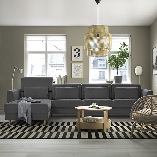 SLATORP 4-seat sofa with chaise longues