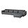 SLATORP - 4-seat sofa with chaise longues, Hakebo dark grey | IKEA Indonesia - PE961894_S1