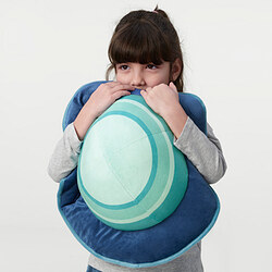 AFTONSPARV - Bantal kursi, berbentuk planet/biru
