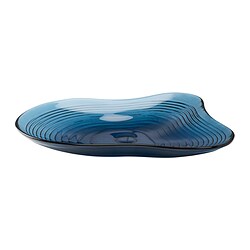 HÄCKPOPPEL - Decorative bowl, blue, 24 cm