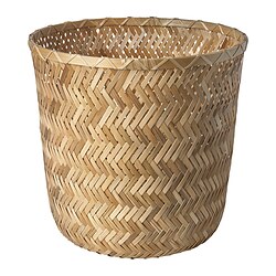 KLYNNON - Plant pot, handmade bamboo, 24 cm