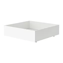 BRUKSVARA - Bed storage box, white, 63x62 cm