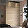 PAX/MEHAMN - lemari pakaian, efek kayu oak diwarnai putih/dua sisi efek kayu oak diwarnai putih, 150x66x236 cm | IKEA Indonesia - PE896929_S1