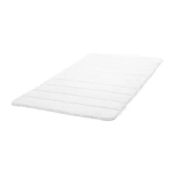BRUKSVARA - Mattress pad, white, 120x200 cm