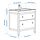 ORRSJÖN/HEMNES - wash-stnd w drawers/wash-basin/tap, white, 82x49x89 cm | IKEA Indonesia - PE932083_S1