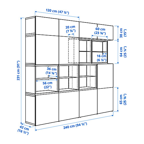 BESTÅ Measurement Illustration