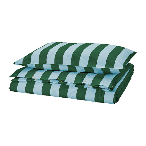 SLÅNHÖSTMAL sarung duvet dan sarung bantal