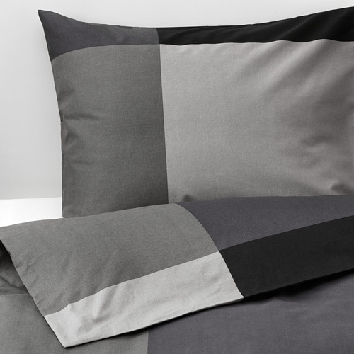 BRUNKRISSLA sarung duvet dan sarung bantal