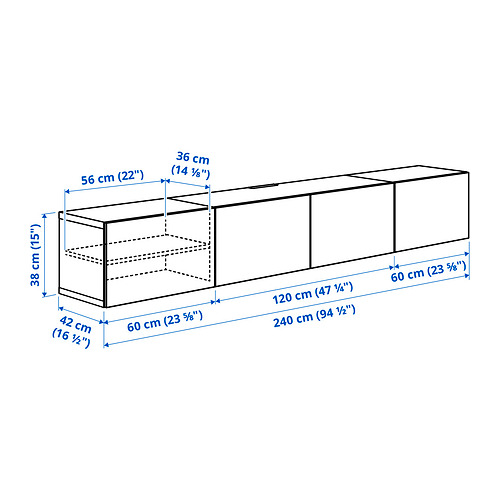 BESTÅ Measurement Illustration