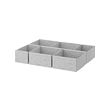 KOMPLEMENT - Box, set of 6, light grey, 65x54 cm