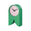 FLODKRÄFTA - Clock, green/pink, 8x15x4 cm