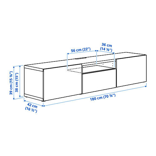 BESTÅ Measurement Illustration