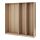 PAX - 3 wardrobe frames, white stained oak effect, 200x35x201 cm | IKEA Indonesia - PE670789_S1