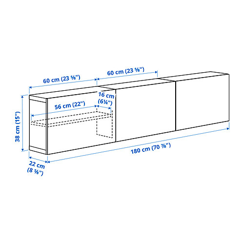 BESTÅ Measurement Illustration