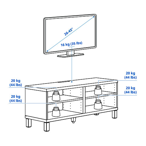 BESTÅ Measurement Illustration