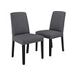 BERGMUND - Chair, black/Gunnared medium grey