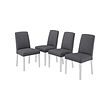 BERGMUND - Chair, white/Gunnared medium grey