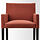 MÅRENÄS - chair with armrests, black/Gunnared red-brown | IKEA Indonesia - PE897324_S1