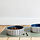UTSÅDD - mangkuk hewan peliharaan, pola garis-garis hitam-biru/biru tua, 15 cm | IKEA Indonesia - PE932311_S1