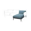 ÄPPLARYD - bagian chaise longue, Gunnared biru muda | IKEA Indonesia - PE932316_S2