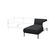 ÄPPLARYD - bagian chaise longue, Gunnared hitam/abu-abu | IKEA Indonesia - PE932315_S2